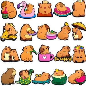 JIBBITZ. NEW* CAPYBARA set of 20 pcs